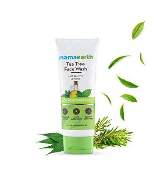 Mamaearth Tea Tree Natural Face Wash for Acne , Pimples Wash 100 ml